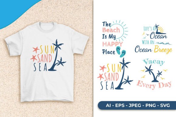 Beach Quote SVG: Graphics for Crafts & Local Branding