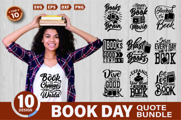 Book Day Quote SVG Bundle