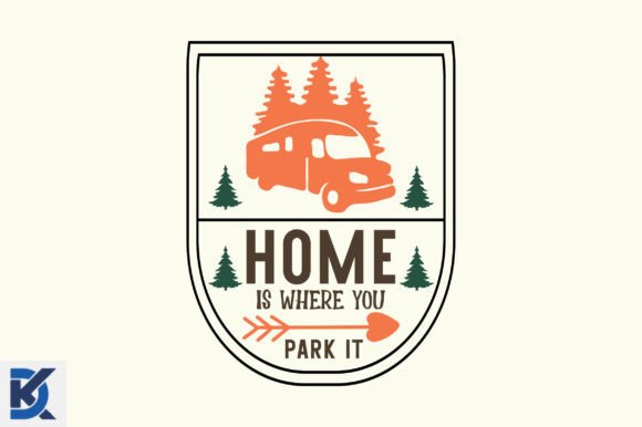 Camping Vintage Trailer Quote SVG Design for Crafts & Graphics