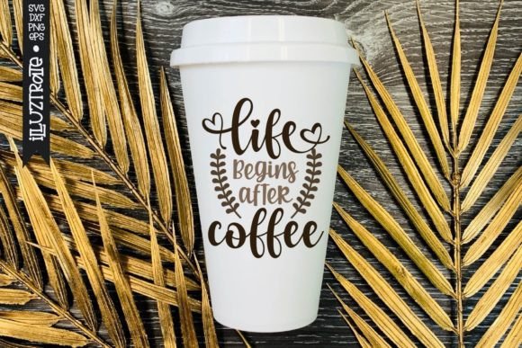 Coffee Quote SVG Cut File: Graphics for Crafts & Creative Brands