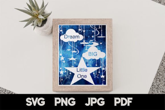 Dream Big Quote SVG – Nursery Decor