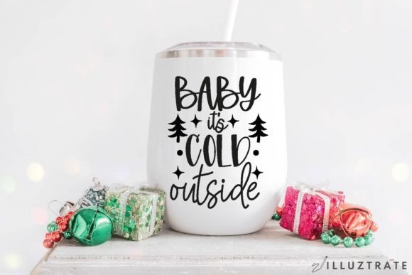 Festive Quote SVG Christmas Cutting Graphics for Crafts