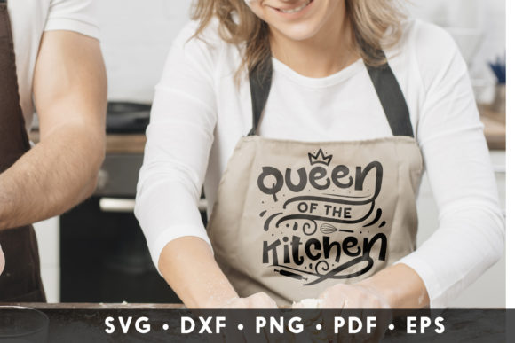 Queen of the Kitchen SVG: Chef Quote Graphics for Crafts & Content