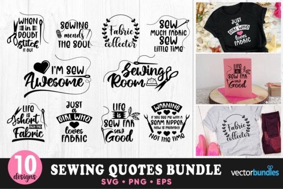 Sewing Lettering Bundles Quote SVG: Crafts & Graphics Asset Review