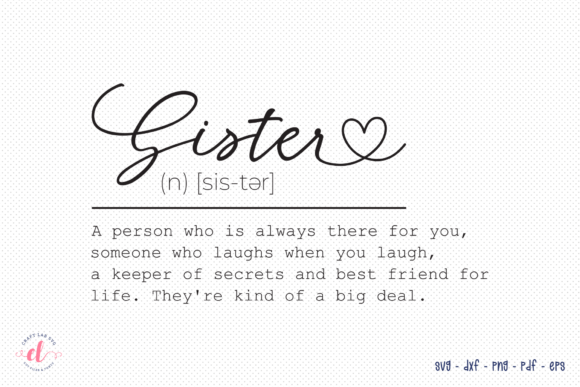 Sister, Sister SVG: Handcrafted Graphics for Real Crafts Projects