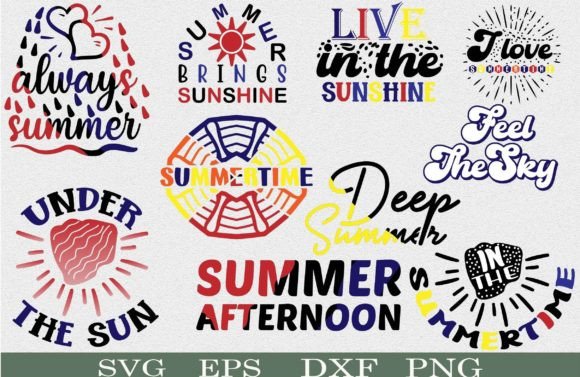 Summer Quote SVG & Sublimation Bundle for Crafts & Graphics